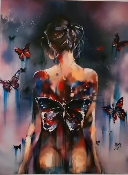 ArteDiAlina.com painting: Left the Stage